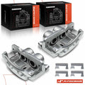 Pair Rear Brake Calipers with Bracket for Chevy Silverado Suburban 