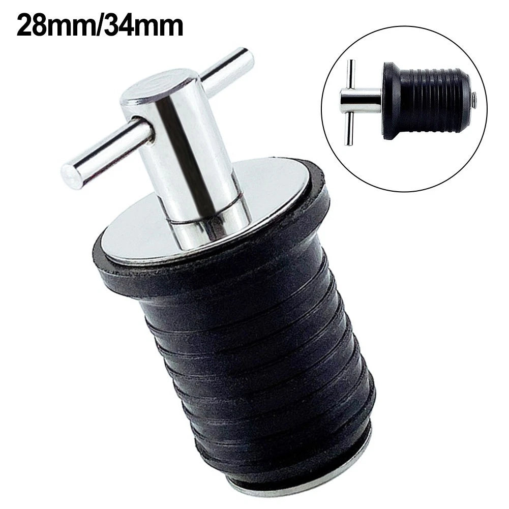 Snap Fit Rubber Drain T Handle for Marine Boats (25mm, 32mm)