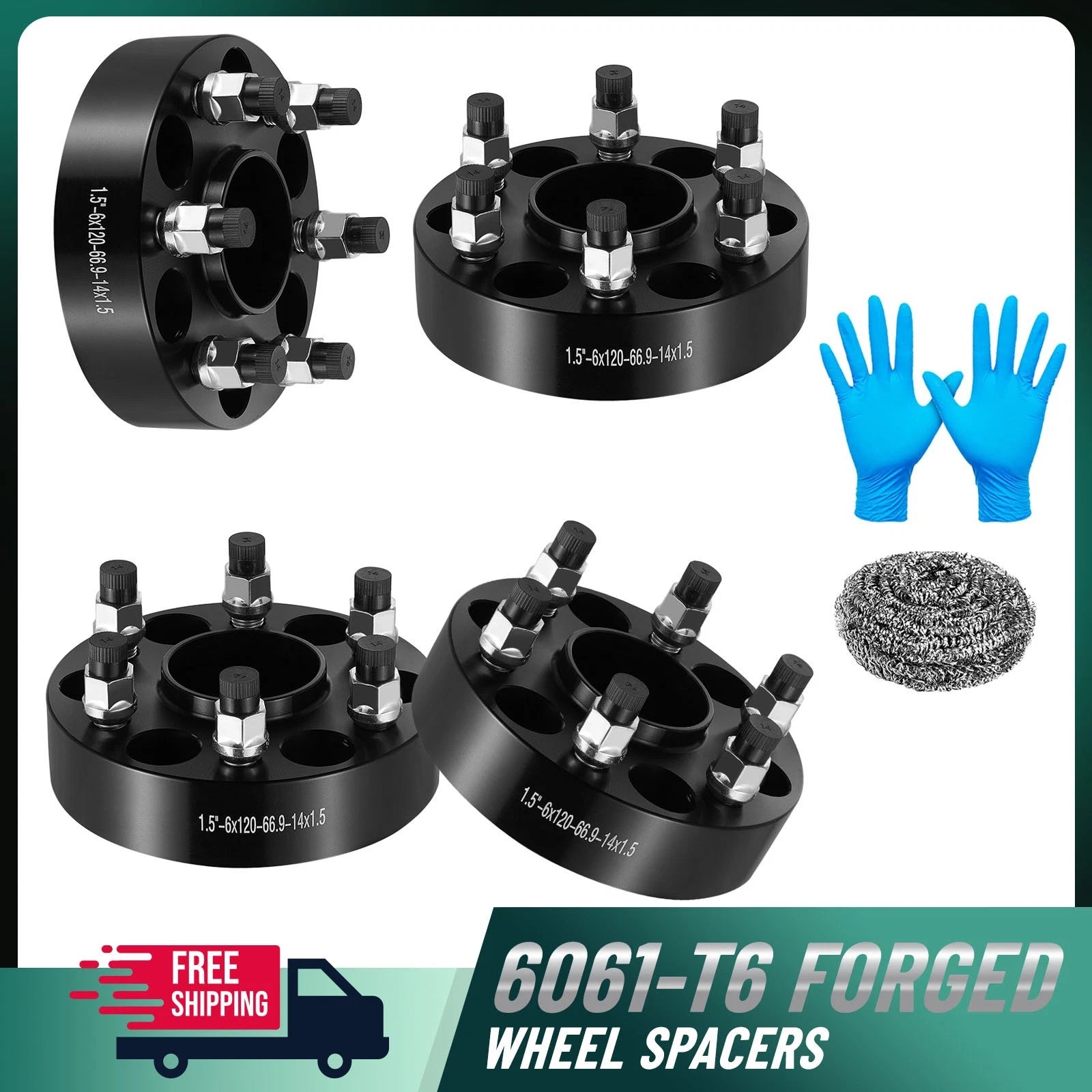4pcs 1.5" Hubcentric Wheel Spacers for Buick Enclave Chevy Colorado Blazer (2010–2025)