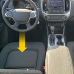 Front Left Bottom Leather Seat Cover for GMC Canyon (2015–2022) Gray EV