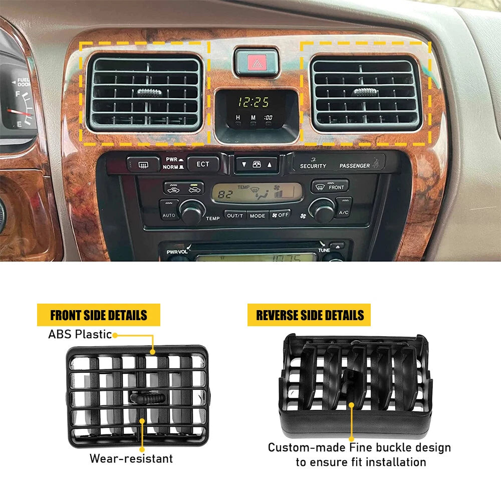 Set of 2 Dash A/C Vents for Toyota Tacoma (1996–2002)