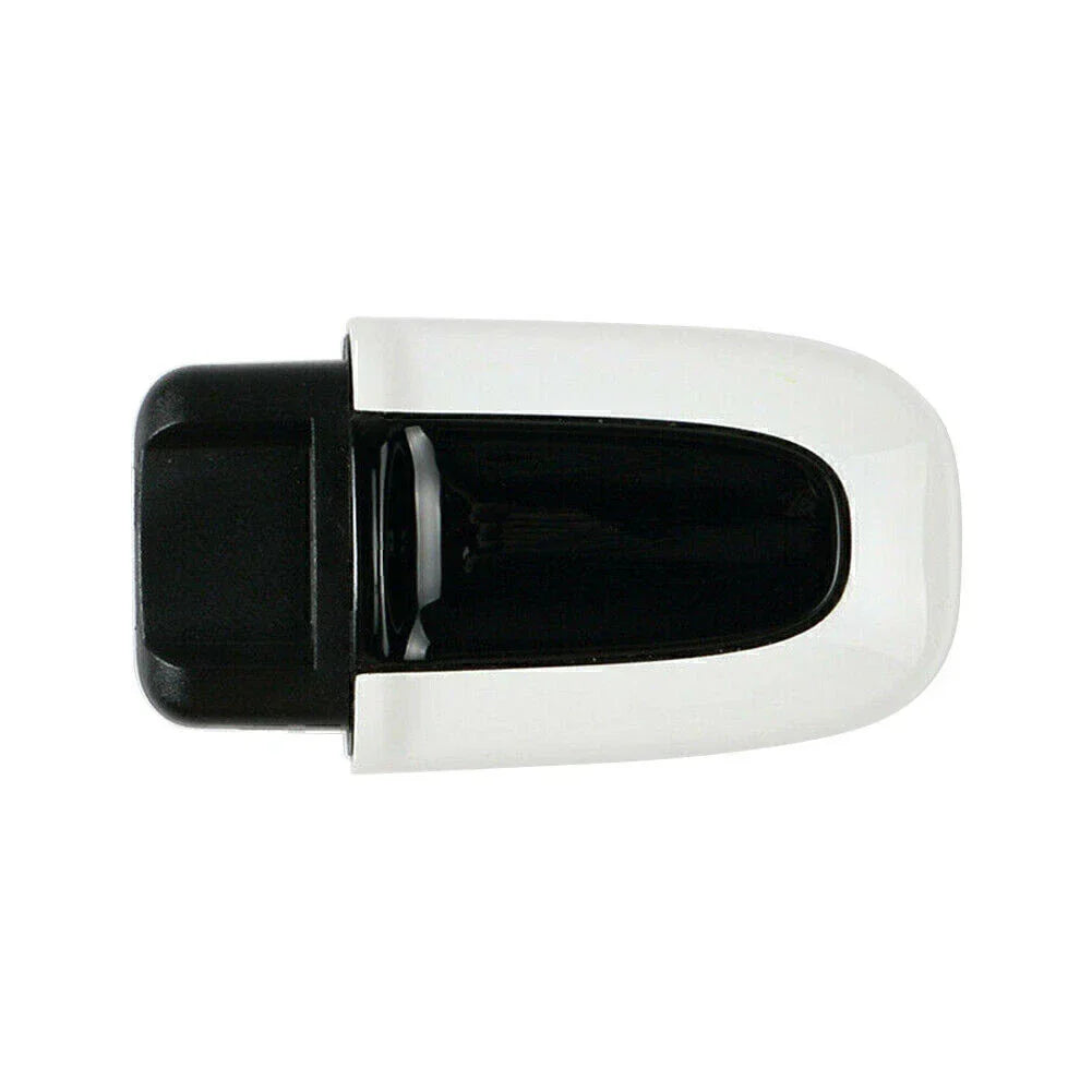 1x White ABS One Button Start Key Cover Case for Macan (2015-2023)