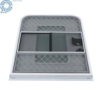 Entry Door for RV Camper Teardrop (30"W x 36"H) Black/White