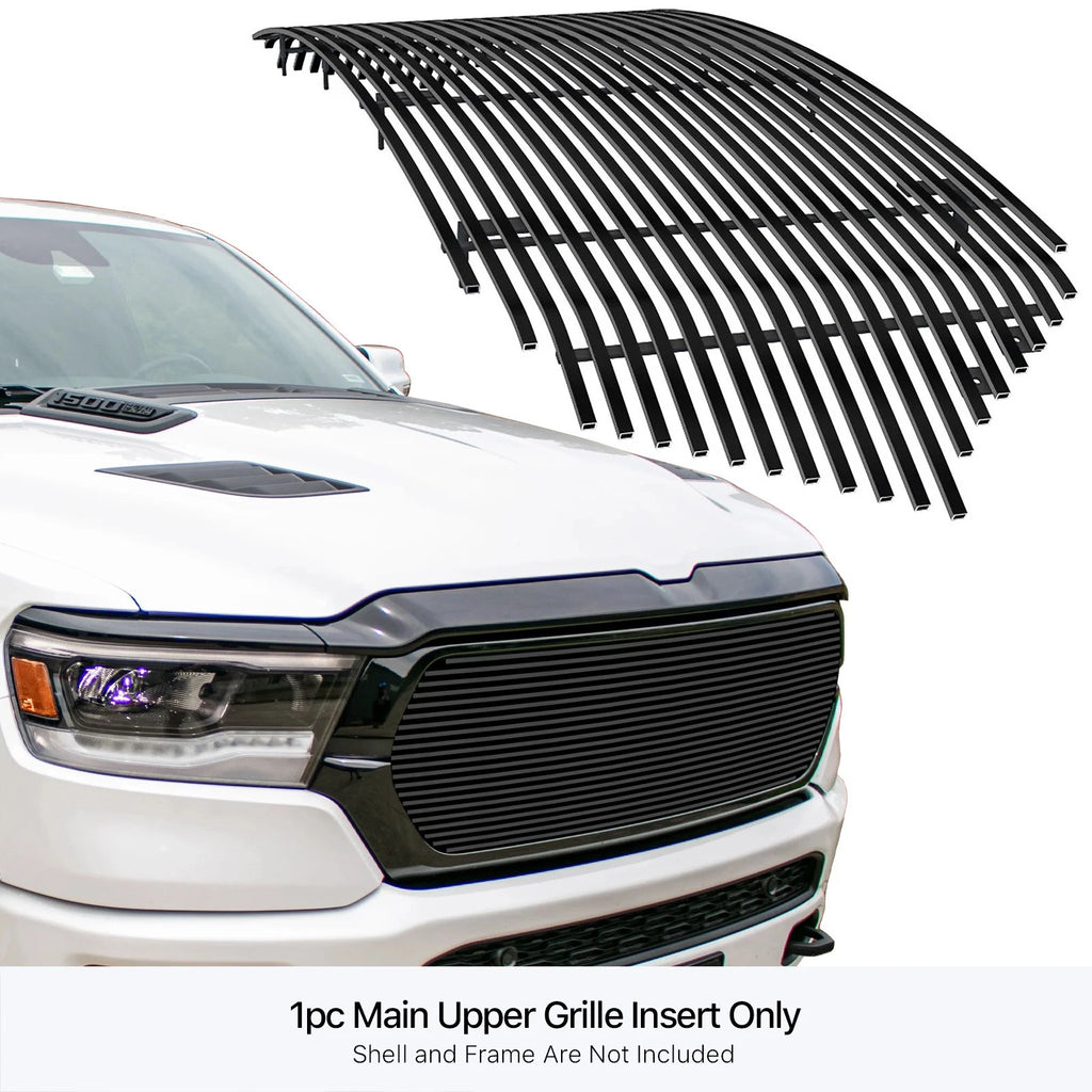 Stainless Black Billet Grille Insert for Ram 1500 Laramie (2019-2024)