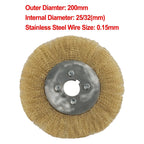 Pure Copper Wire Wheel Brush / Multiple Sizes / Line Pattern
