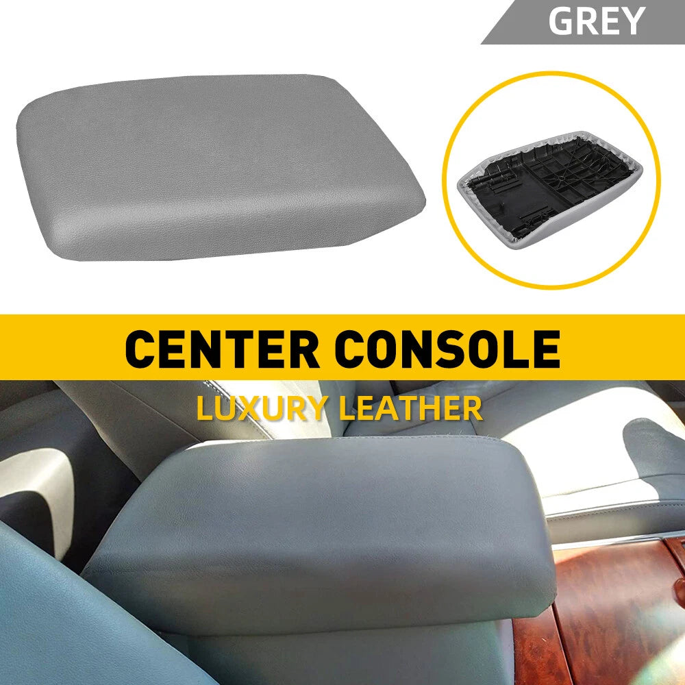 Armrest Center Console Cover Lid for Toyota Highlander (2008–2013) Gray