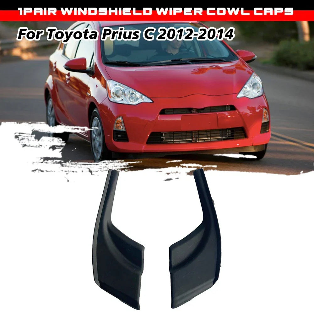 Pair Front Cowl Caps Fender-To-Cowl Side Covers  for Toyota Prius C (2012–2014)