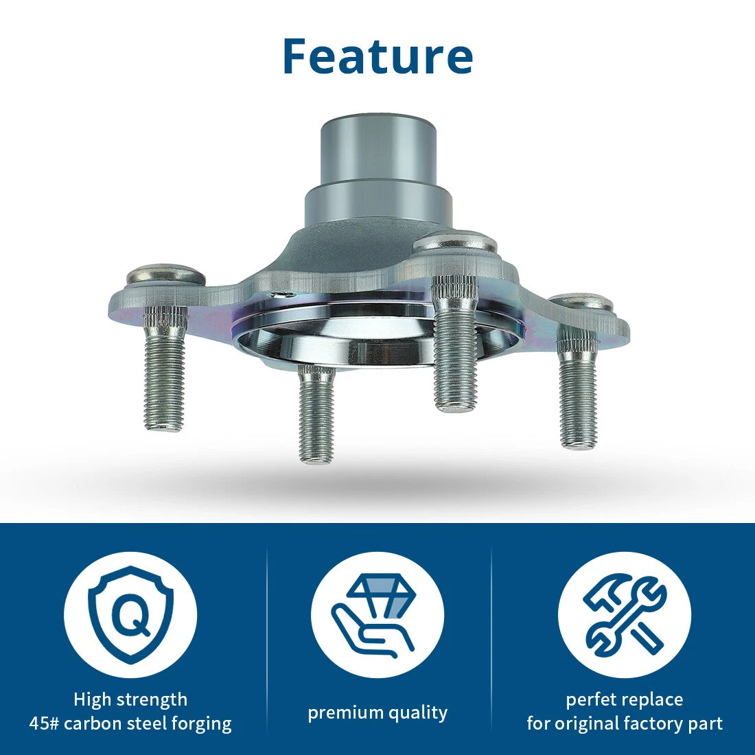 2X Front Wheel Hub for Honda FourTrax 300 TRX300FW 4x4 (1988–2000) 44610-HM5-A80