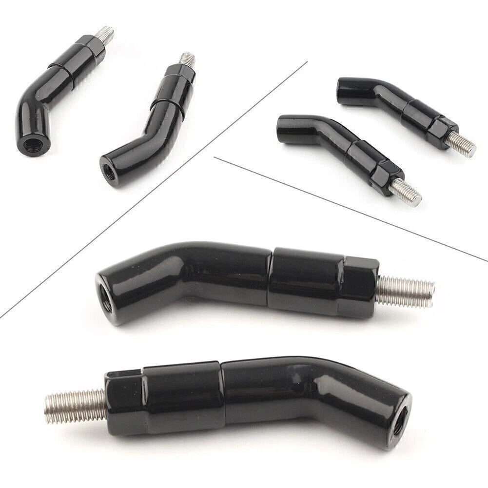 Mirror Stem Extenders for Harley Davidson Iron 1200 XL1200NS (2018–2019) Black