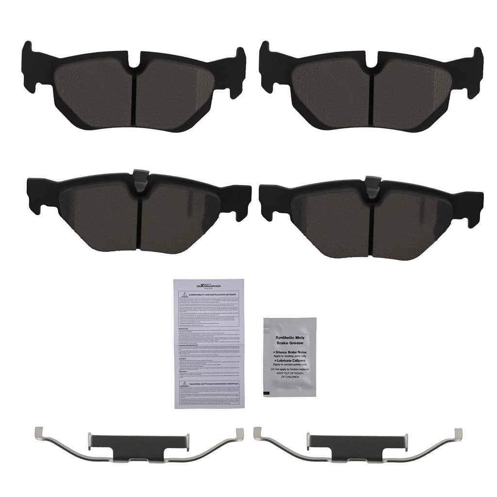 Set of Rear Ceramic Brake Pads for BMW 128i (2008–2013) / 323i (2006–2011) / 325i (2006)