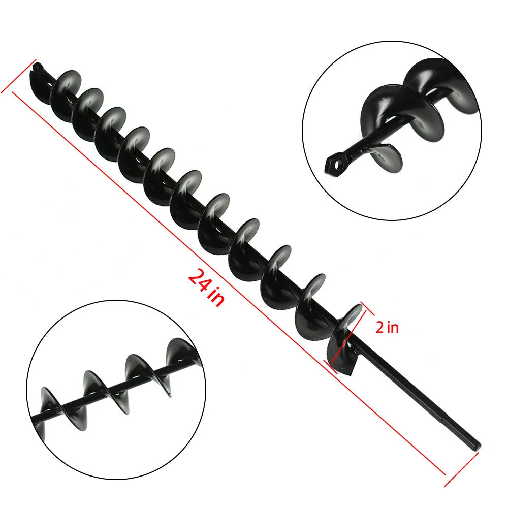 2" x 24" Garden Bulb Auger for Drill