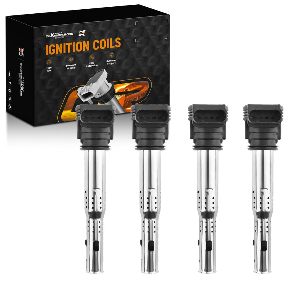 4X Ignition Coils Pack for Audi A3 A4 Q5 VW Beetle Passat CC Golf Jetta 2.0L L4