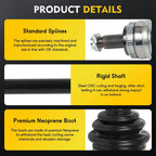 CV Axle Shaft Assembly for BMW X3 (2004–2006) Rear Right Passenger Side