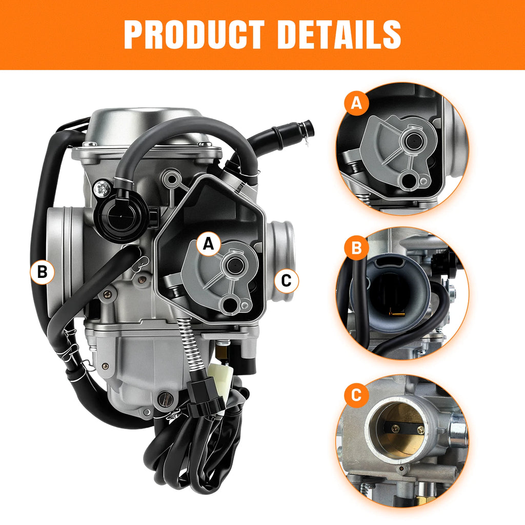 Carburetor & Air/Oil Filter for Honda Rancher 350 TRX350 (2000–2006)
