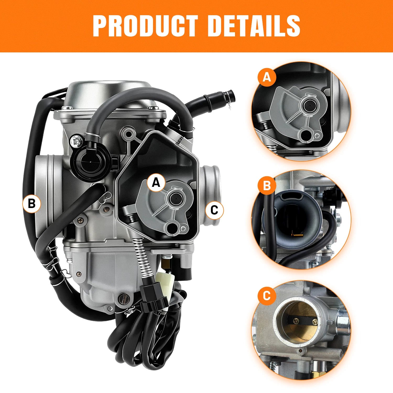 Carburetor & Air/Oil Filter for Honda Rancher 350 TRX350 (2000–2006)