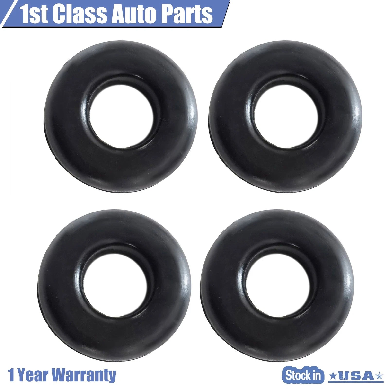 Set of 4 PCV Valve Grommets for Dodge D100 D200 (1975–1986) Jeep Wrangler (1994–1995)