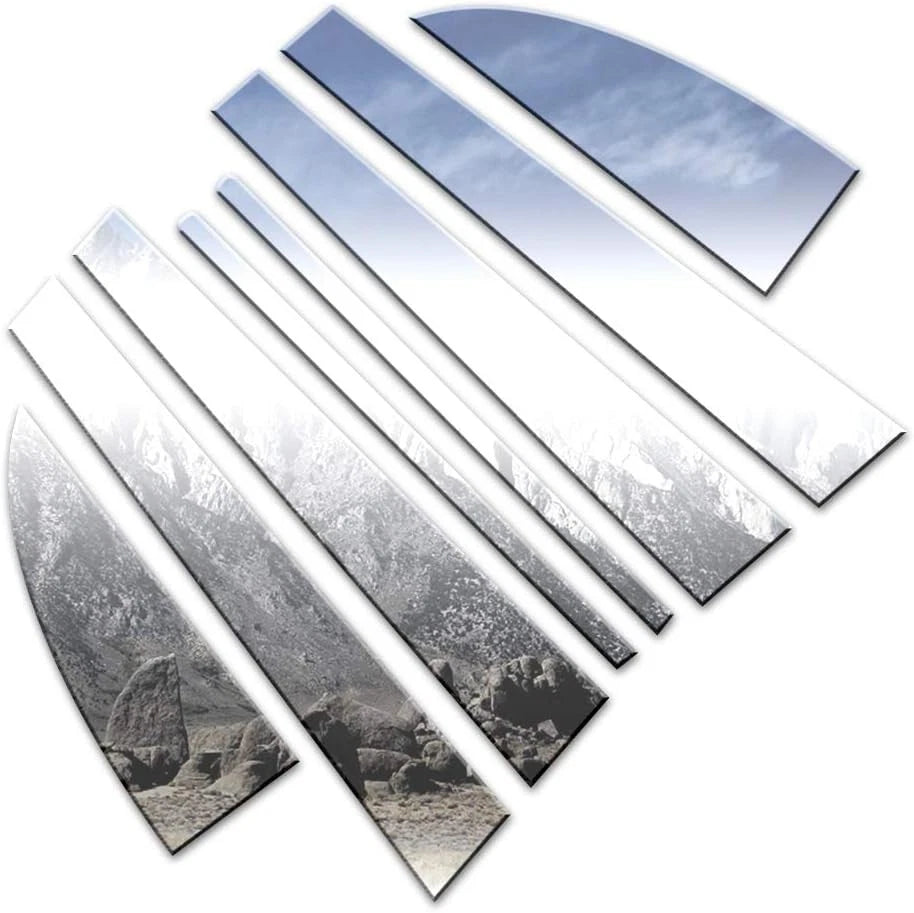 Pillar Posts Triangles Stainless Steel Luxury FX Set for Kia Amanti (2004–2010)