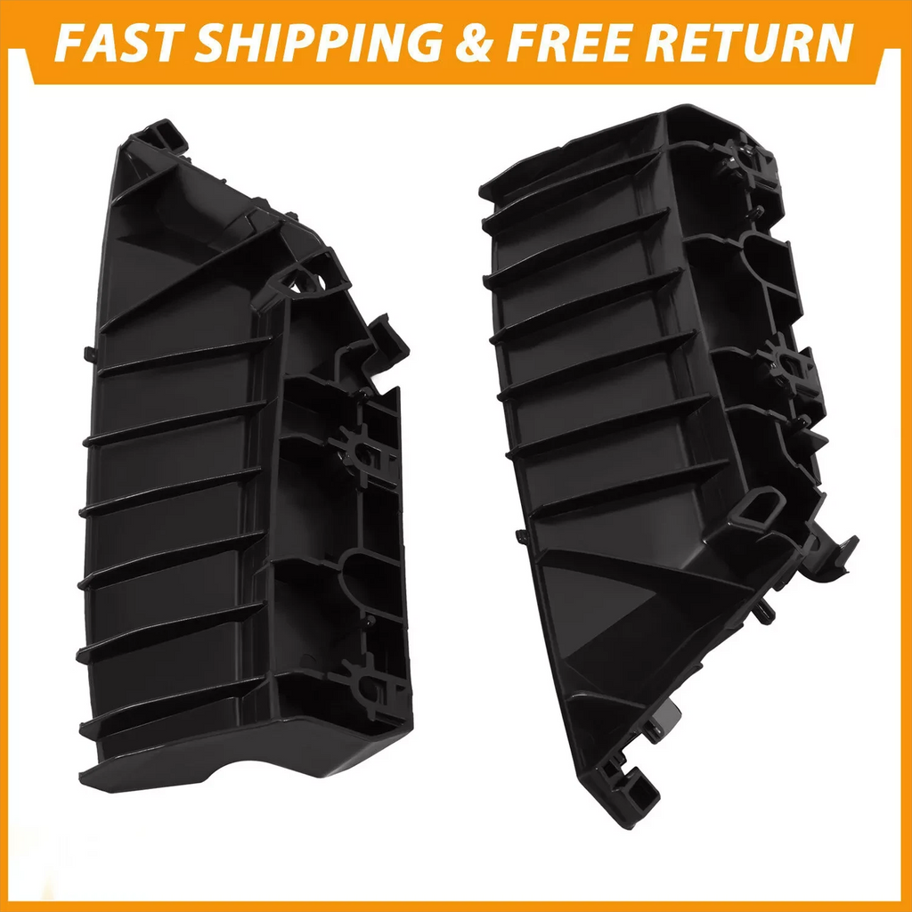 Set of 2 Black Front Bumper Stiffener Brackets for Infiniti Q50 (2014–2022)