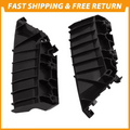 Set of 2 Black Front Bumper Stiffener Brackets for Infiniti Q50 (2014–2022)