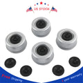 Set of 4 Trailer Axle Dust Caps for RV Camper (EZ Lube)