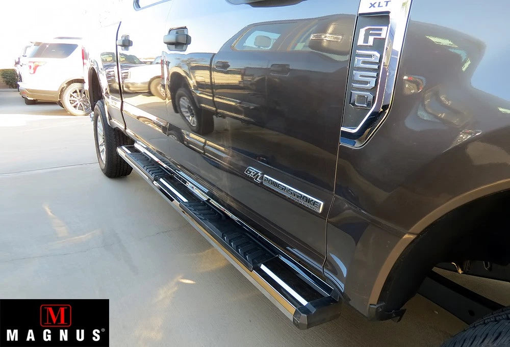 Set of 2 Chrome Board Side Steps for Ford F150 SuperCrew (2015-2026)