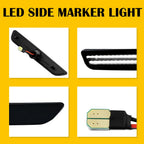 Front Smoke White LED Side Marker Light for Ford Mustang (2010-2014)