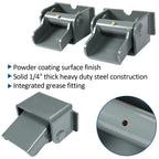 2Pcs Heavy Duty Greasable Steel Dump Body Hinge for Truck Trailer