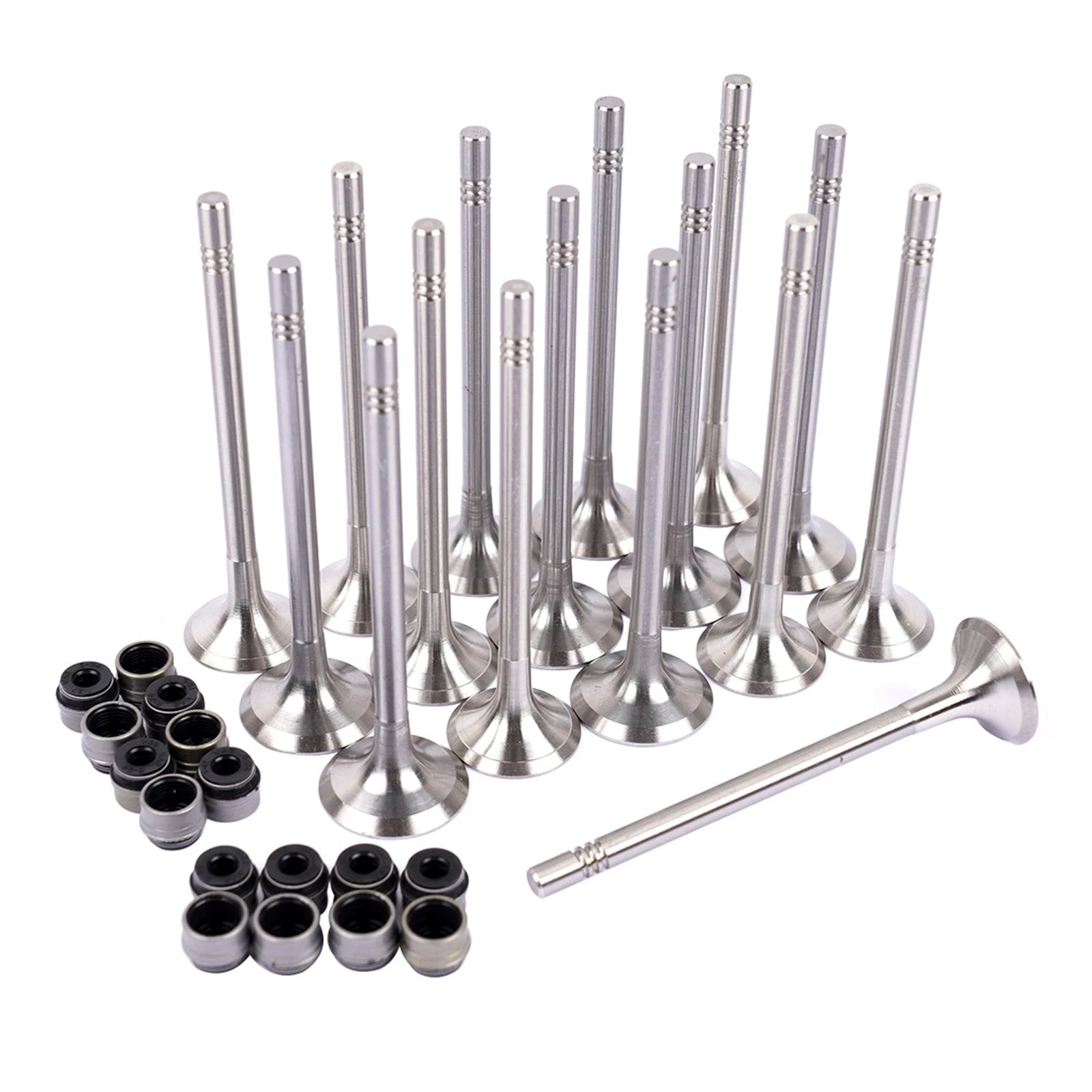 8x Intake & Exhaust Valves for Audi A6 VW Eos Beetle Seat Exeo 2.0 TDI