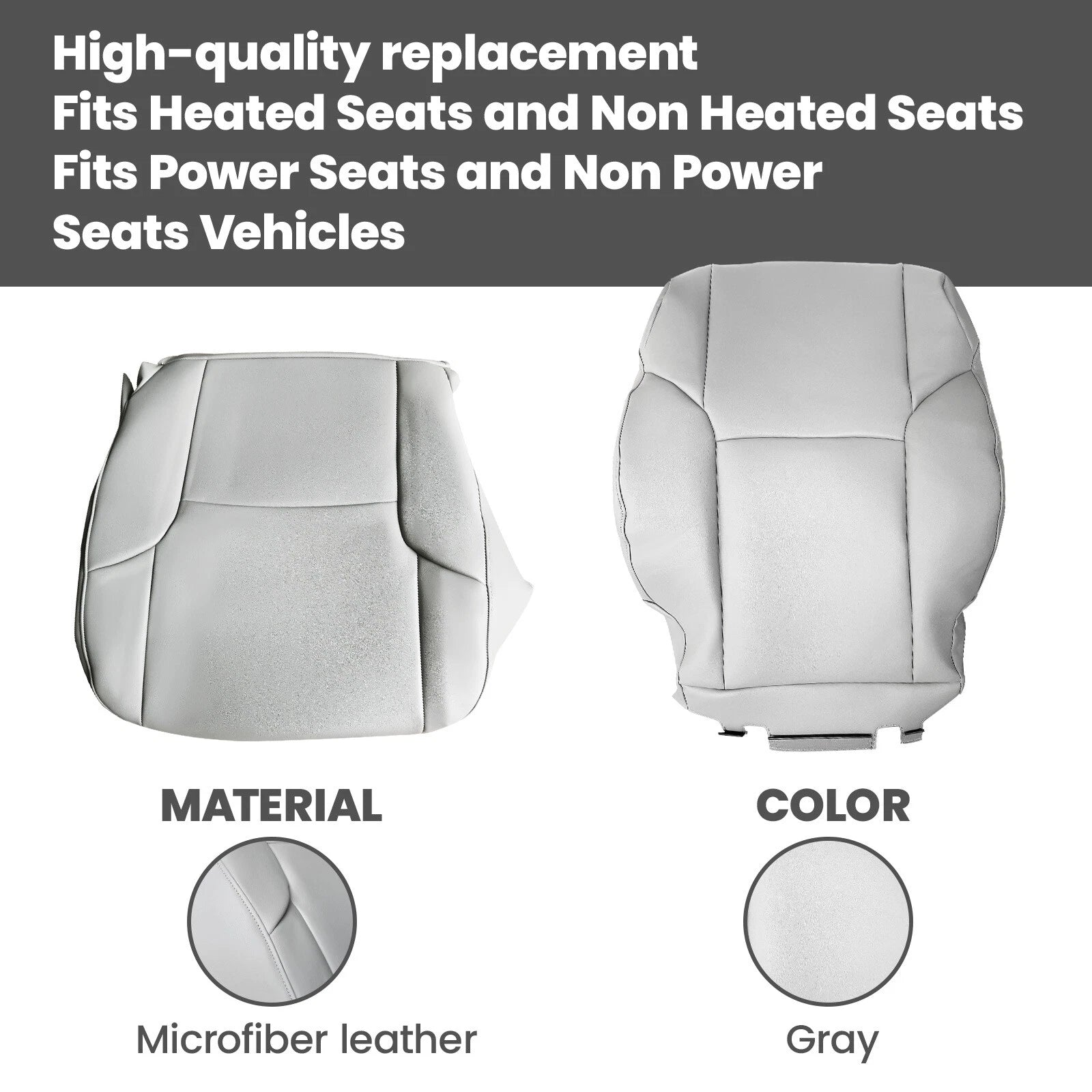 Set of 2 Leather Seat Covers for Toyota 4Runner Limited (2003–2009)