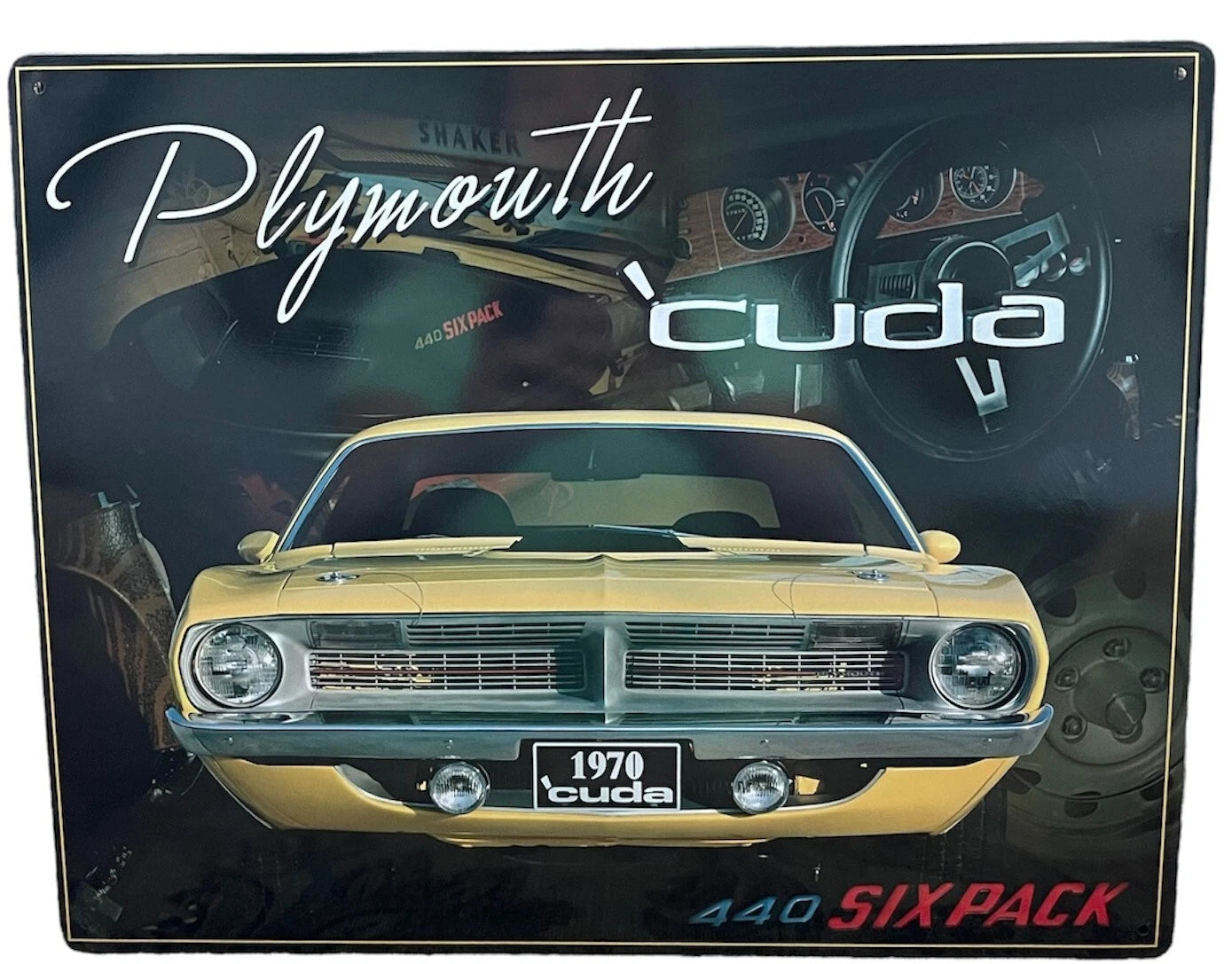 12" X 15" Metal Sign for 1970 Plymouth Cuda