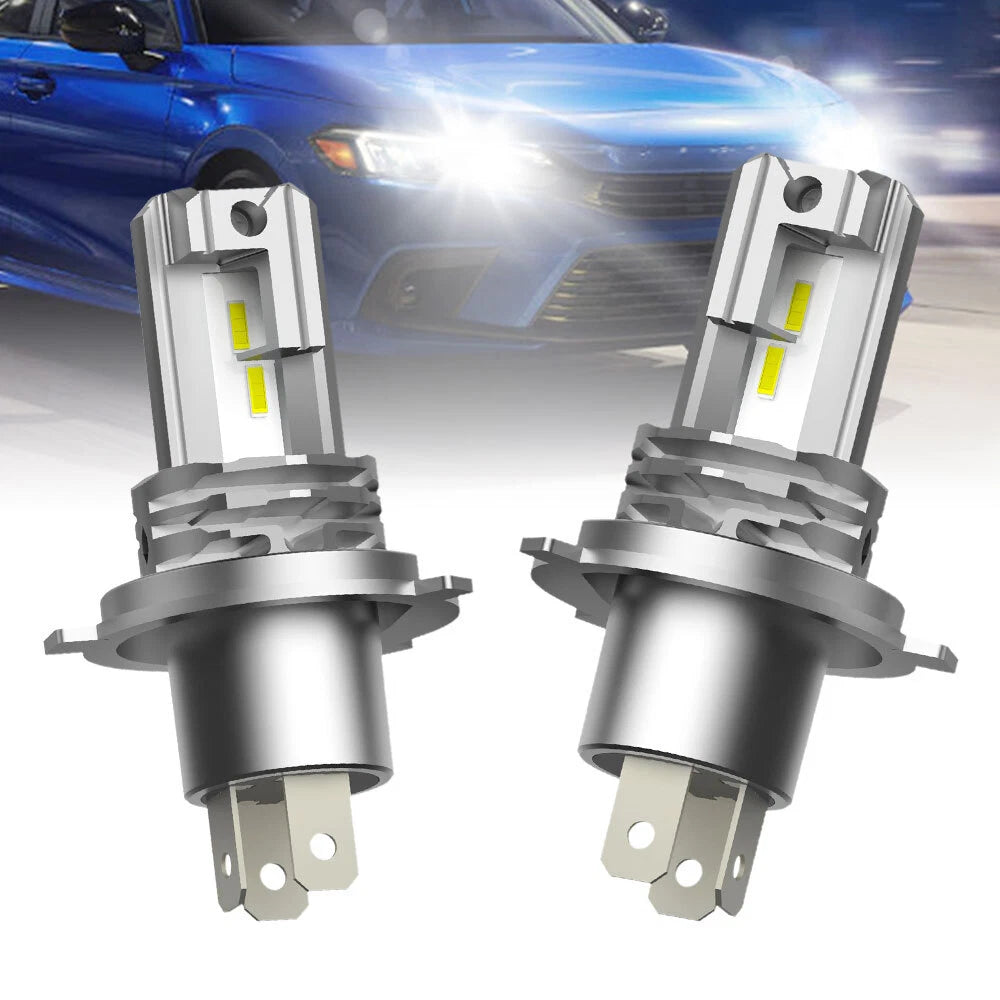 2X LED Headlight Bulbs for AUXITO 9003/H4 (High Low Beam, 6500K)