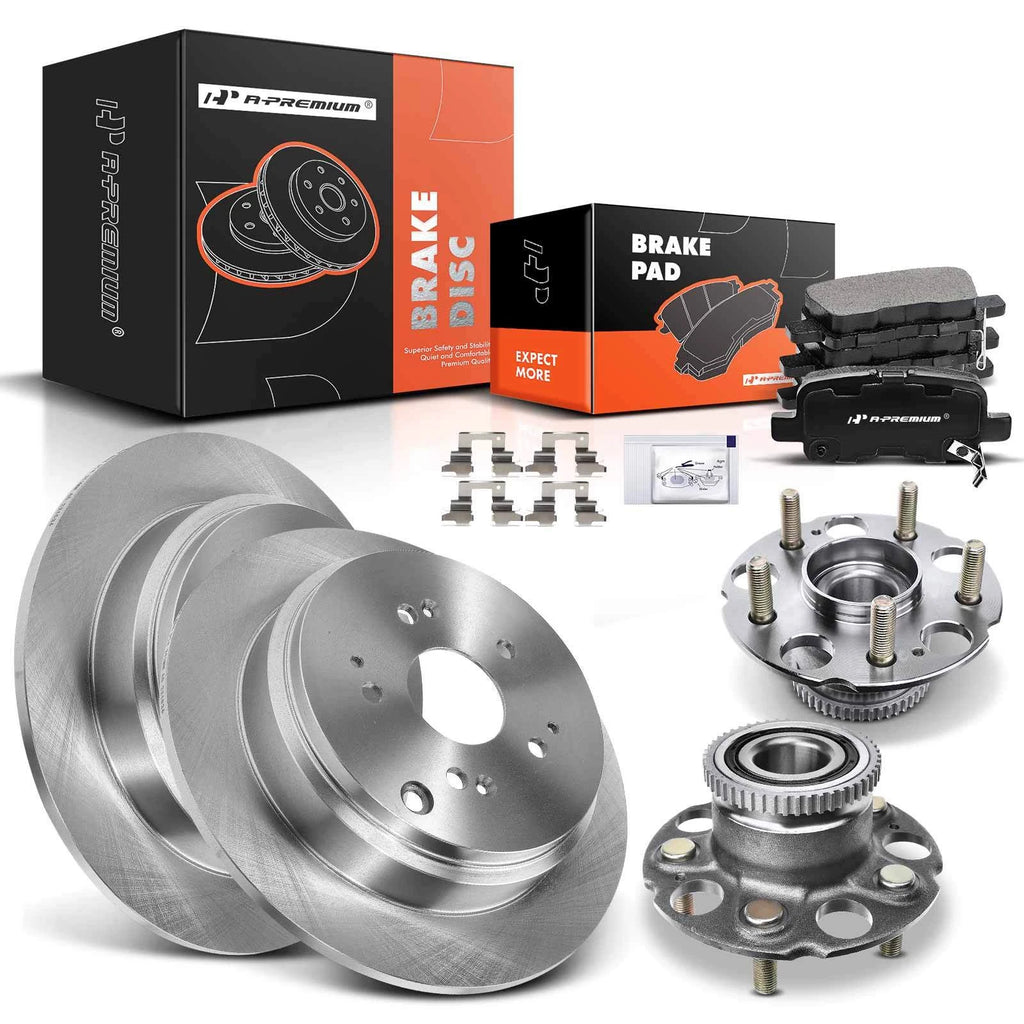Rear Disc Brake Rotor & Pad Set for Honda Odyssey (2002–2004)