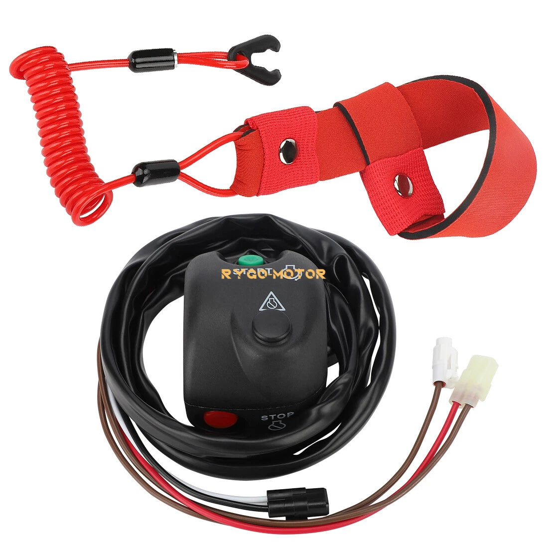 Handlebar Start Stop Switch & Lanyard for Yamaha XL1200 WaveRunner (1999–2000)
