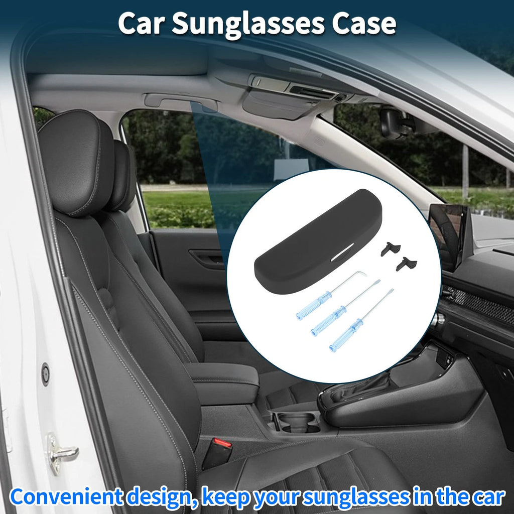 Sunglasses Case for Audi Q2 (2018–2020) Eyeglasses Holder Storage Box Black