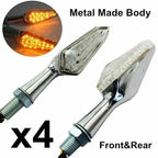 4X LED Turn Signal Indicators for Honda CBR 600 1000 1100 RR (1992–2023)