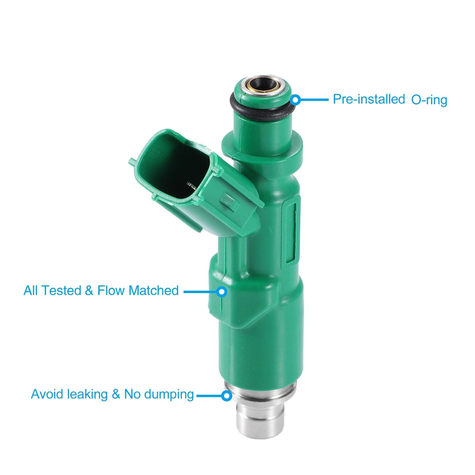 Set of 4 Fuel Injectors 23209-21020 for Toyota Prius 1.5L (2003–2009) & Scion xA xB
