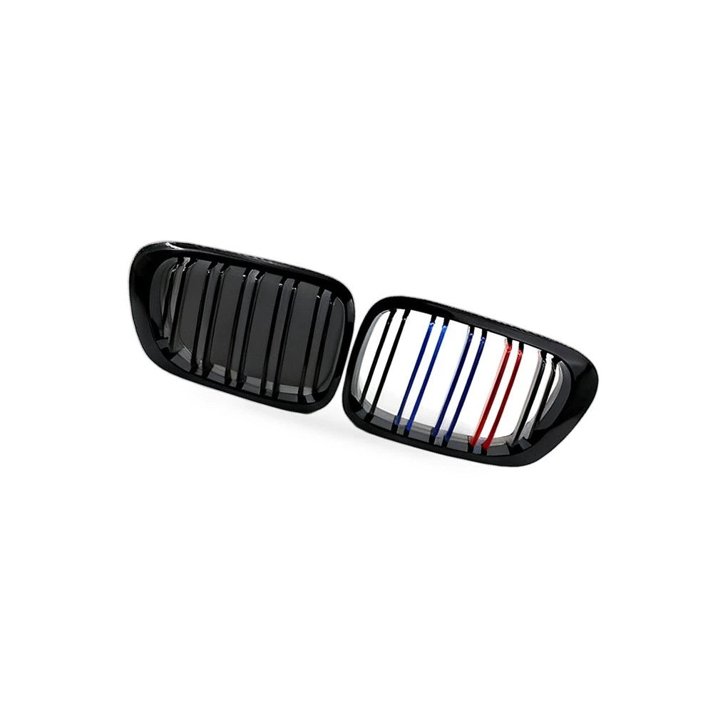 Gloss Black Dual Line M Style Grille for BMW 3 E46 M3 Coupe (1998–2002)
