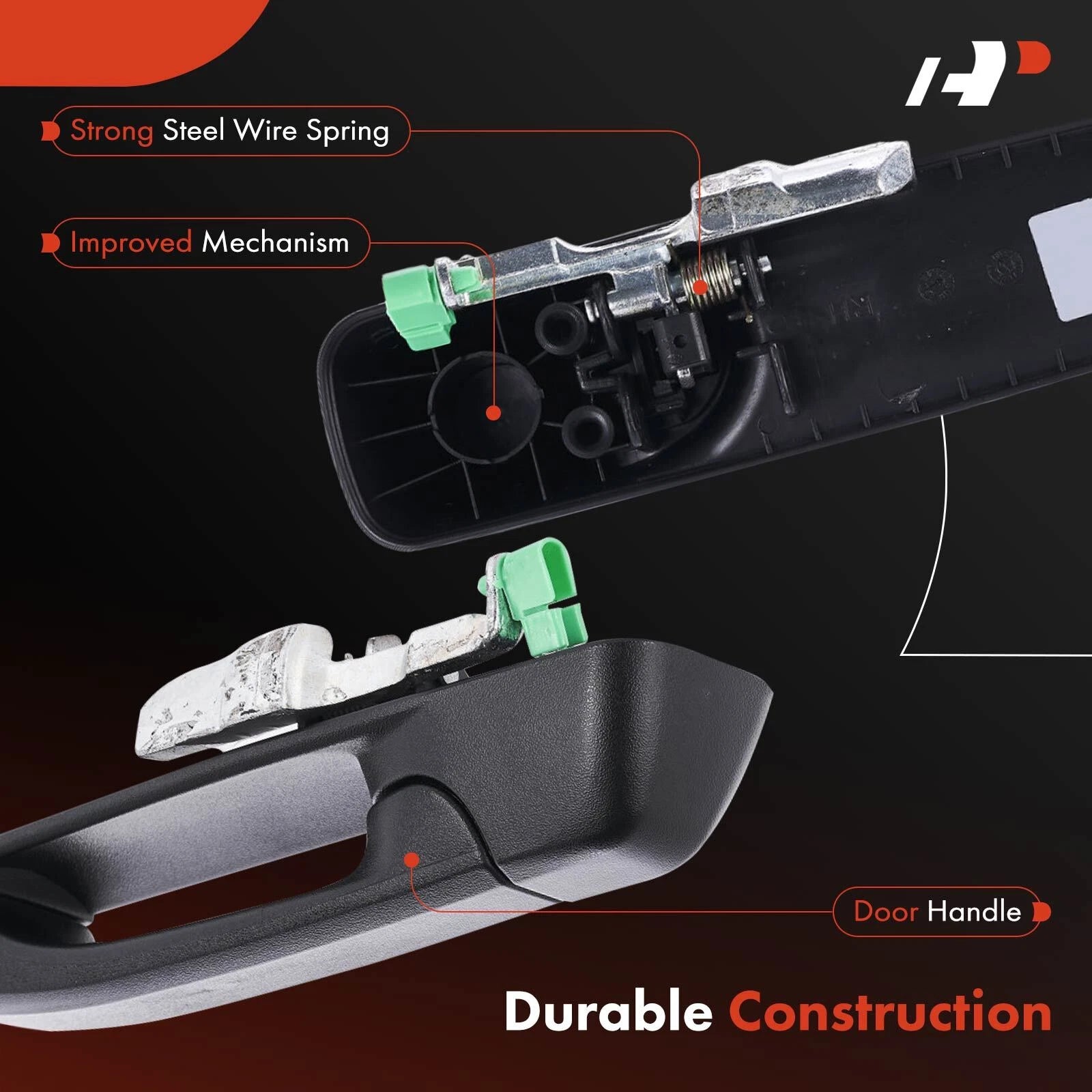 Passenger Exterior Door Handle for Dodge Ram 1500 2009-2010