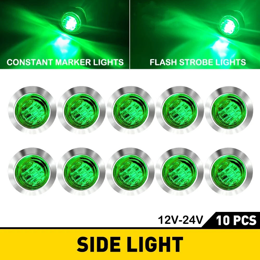 10X LED Strobe+Steady Marker Light for EV