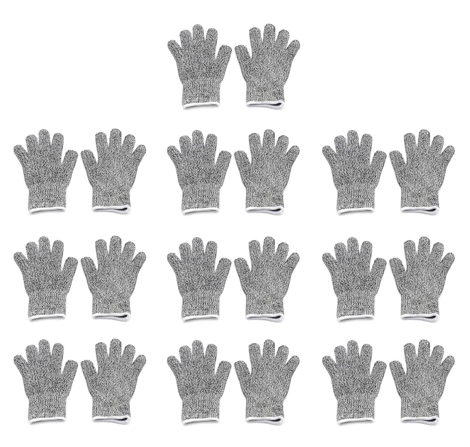 10 Pair Cut Resistant Gloves for Kids (8-12 Years) Level 5 Protection