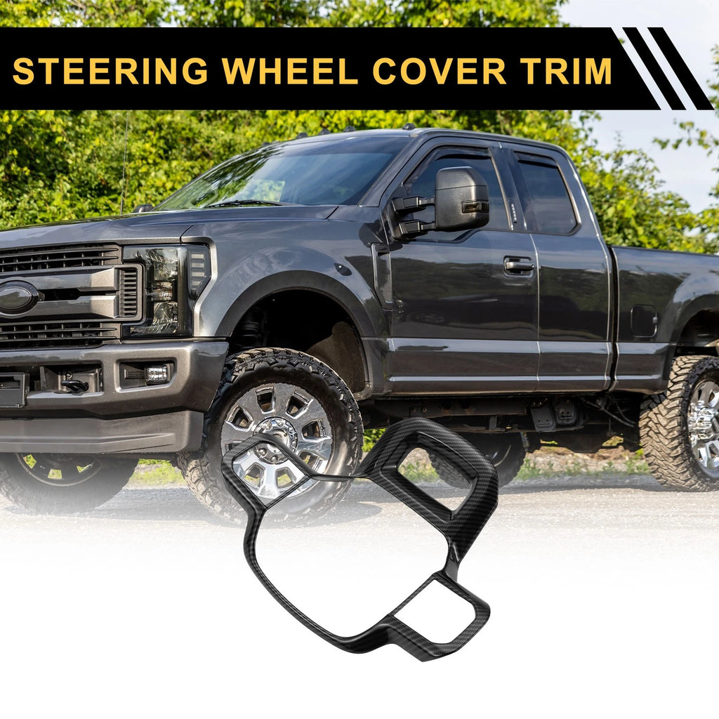 Steering Wheel Cover Trim for Ford F-150 (2021–2024) Carbon Fiber Pattern Set