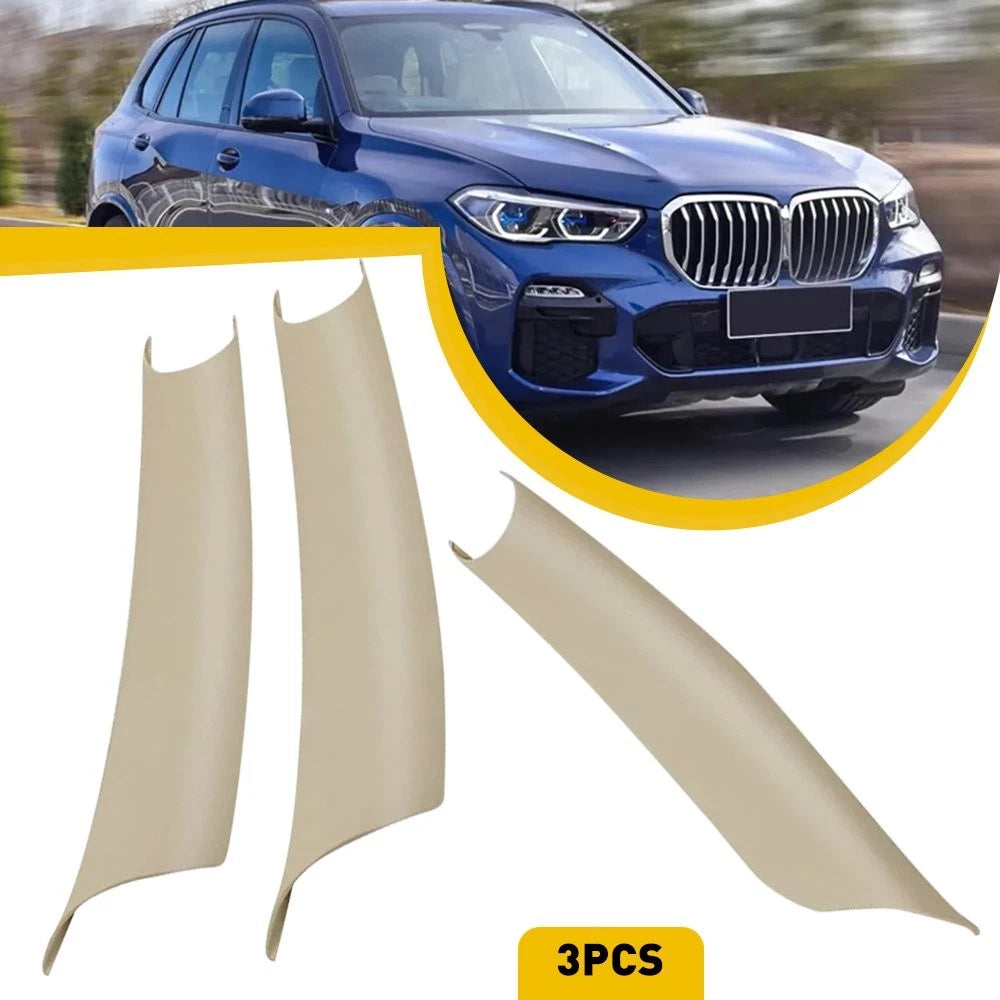 Set of 3 Interior Door Panel Handle Trim Covers for BMW X5 X6 (2007–2013)