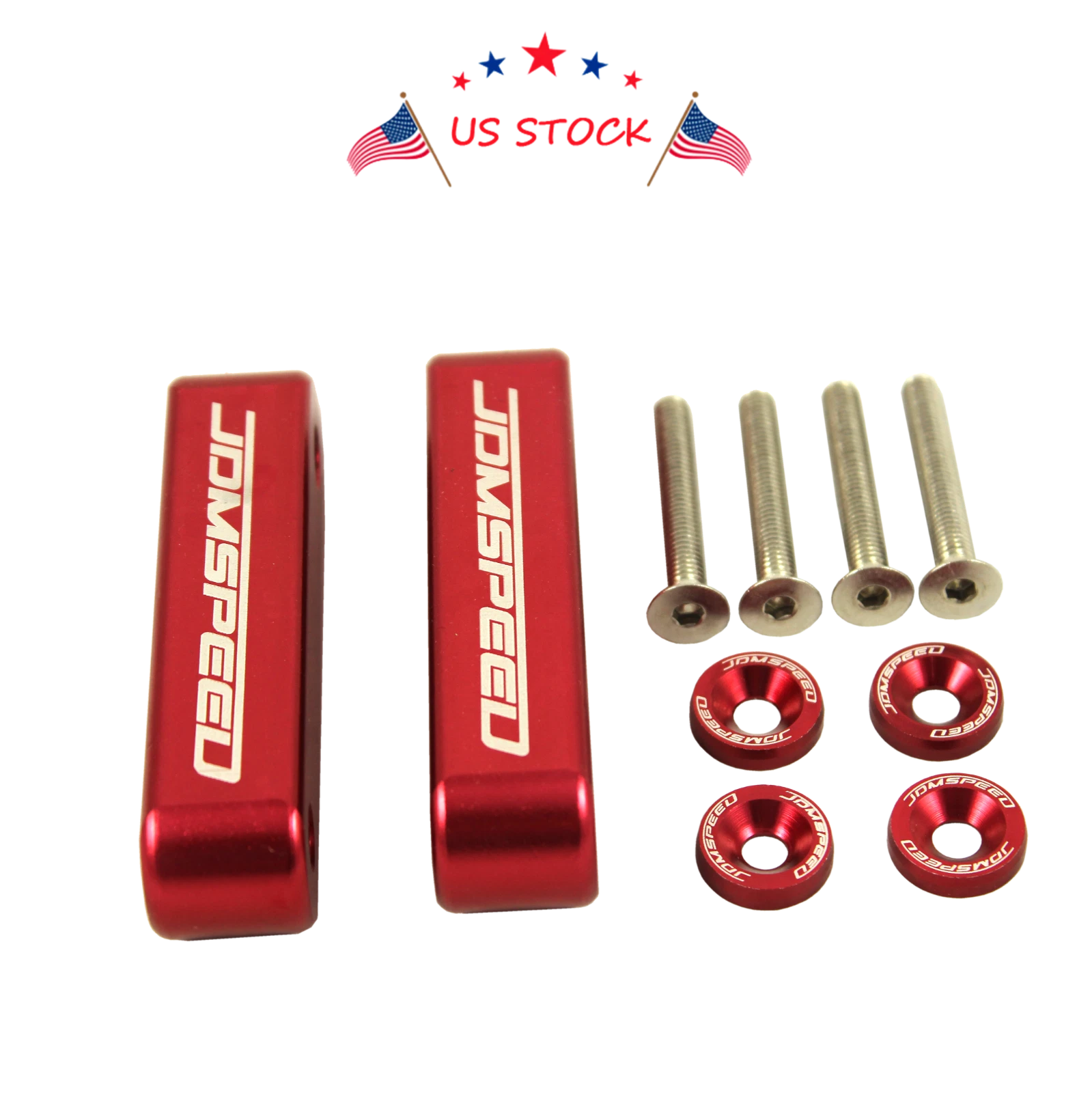 Set of 2 Hood Spacer Risers for Acura Honda Integra CRX Civic (1988–2001)