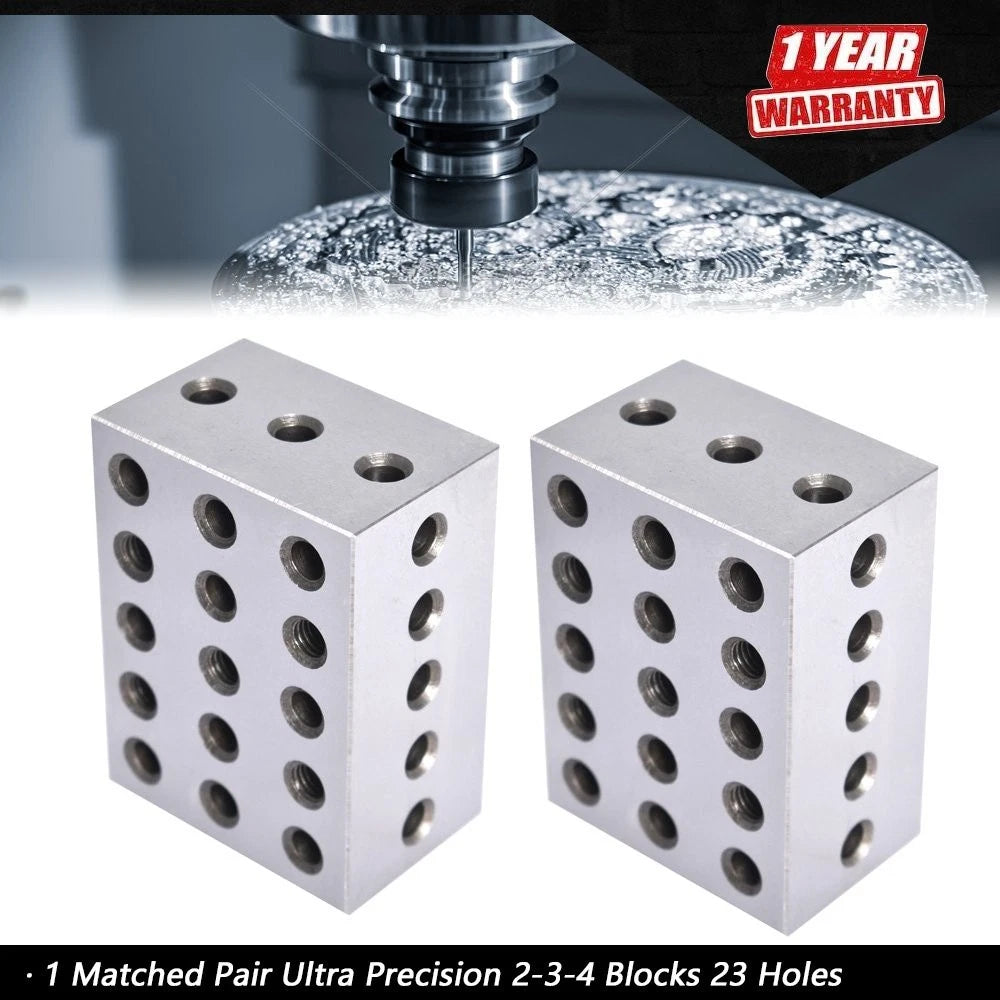 Matched Pair Precision Machinist 2-3-4 Blocks for Automotive Use