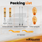 Adjustable Coilover Suspension Kit for BMW 3-Series E36 Z3 (1996-2002)
