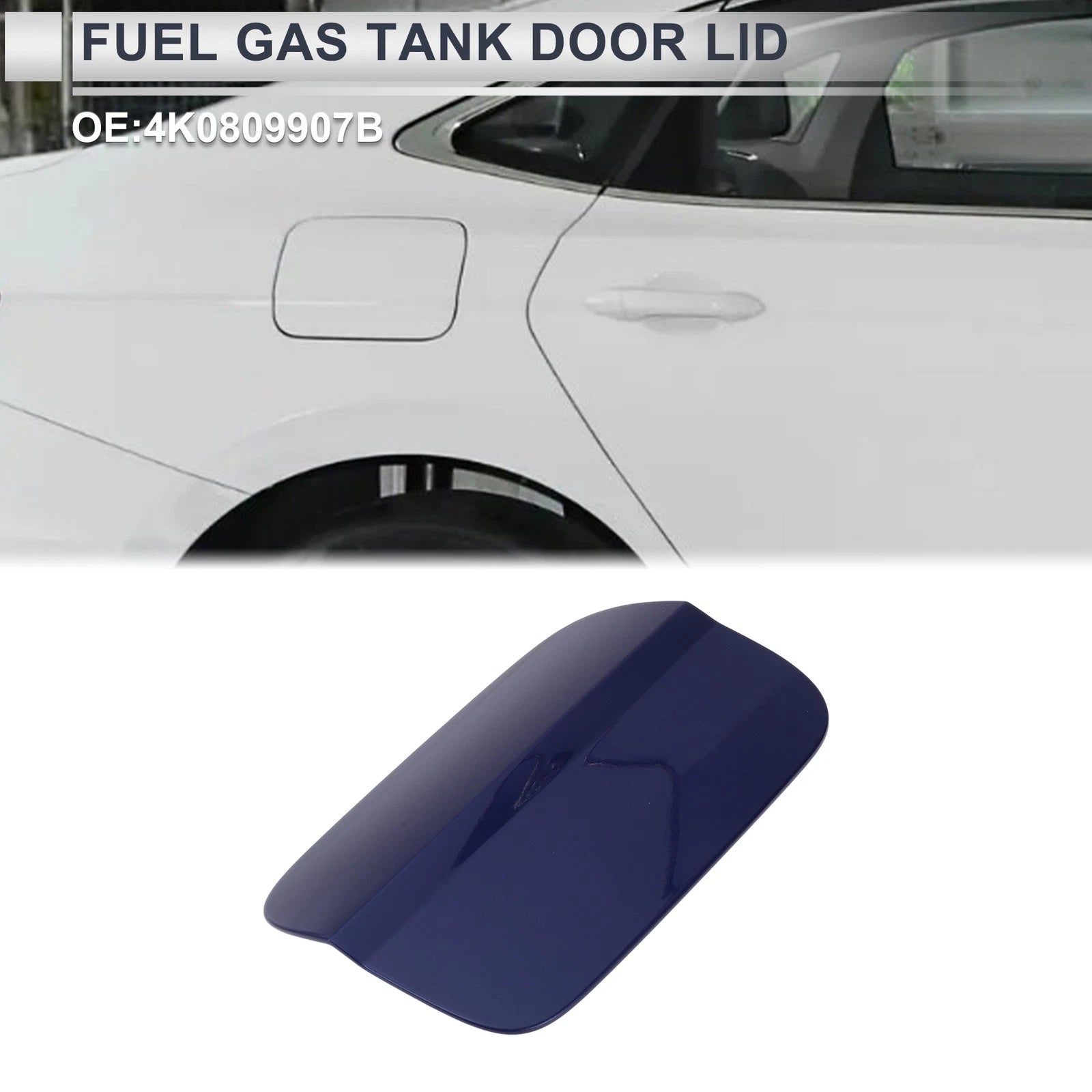 Fuel Tank Door Cap for Audi A6 (2019–2024) Fuel Filler Flap Cover Blue