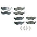 Set of 4 Akebono ProACT Ceramic Brake Pads for Dodge Durango Ram 1500 (2002–2023)
