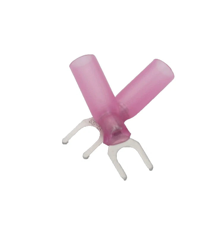 30-Pack Marine HDPE Heat Shrink Fork Terminal Connector #5 22-16 AWG