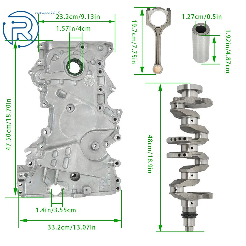 Engine Rebuild Kit for Kia Forte (2017–2020) - Crankshaft, Con Rods, Timing Kit