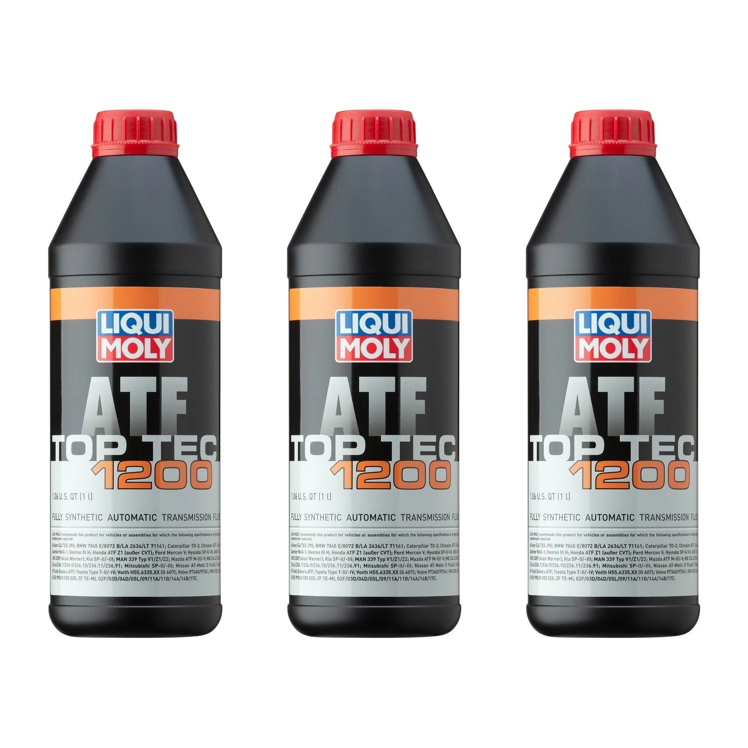 Set of 3 Liqui Moly Top Tec ATF 1200 Automatic Transmission Fluid (3L)